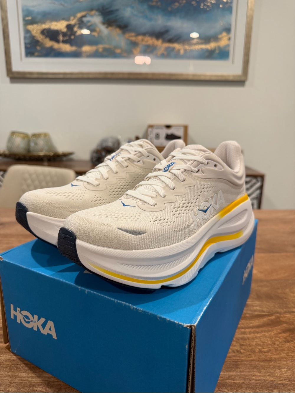 NEW! HOKA Bondi 9 Running Sneakers Breathable Cushioned 8.5W/7M